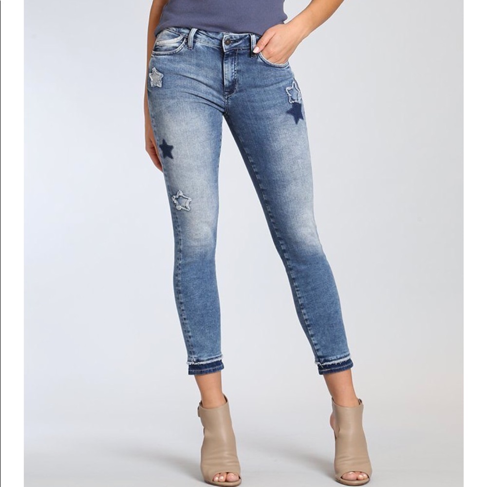 Mavi - Adriana Star Patch Ankle Denim (NWT)